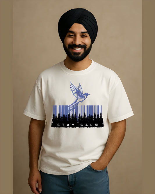 “Stay Calm” – Minimal & Mindful Everyday Tee