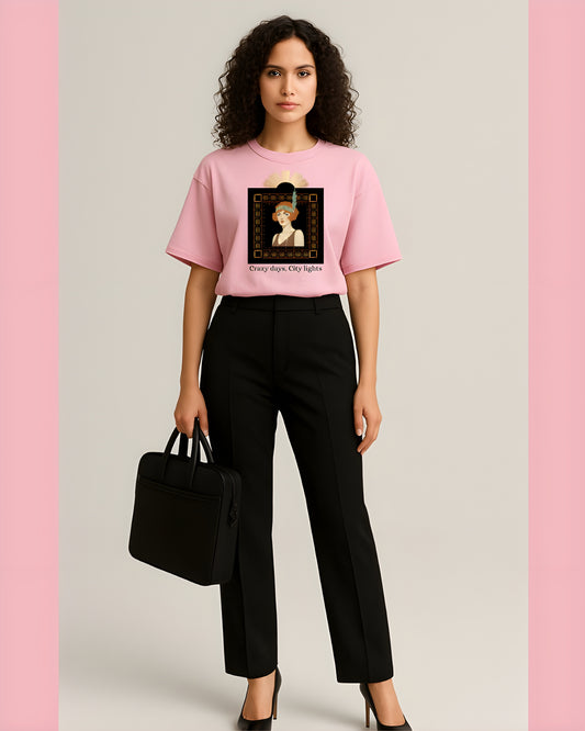 “Gatsby Inspired” – Vintage Glam Tee for Modern Icons