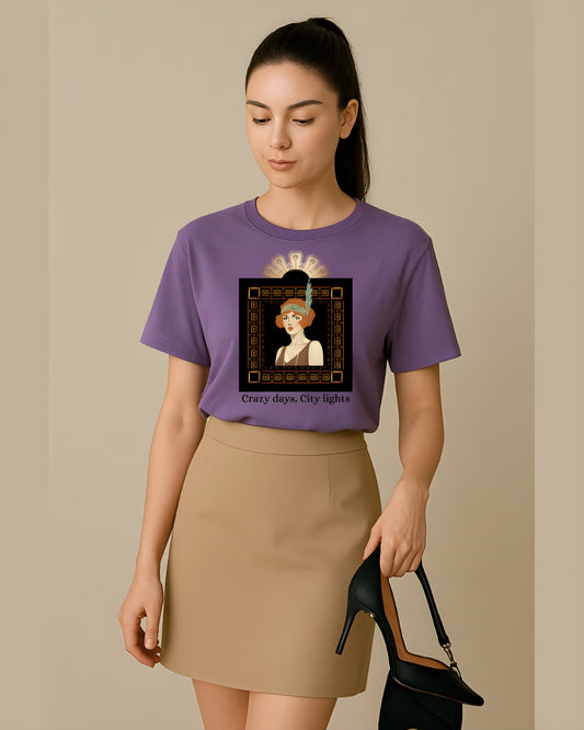 “Gatsby Inspired” – Vintage Glam Tee for Modern Icons
