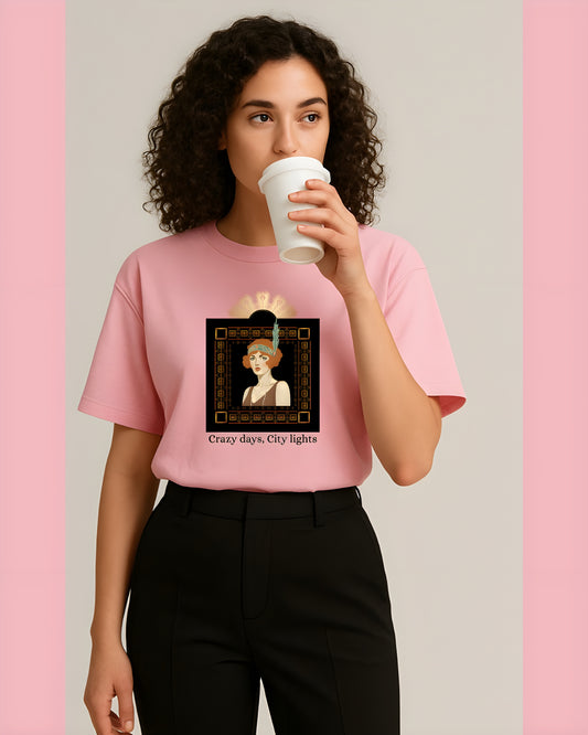 “Gatsby Inspired” – Vintage Glam Tee for Modern Icons