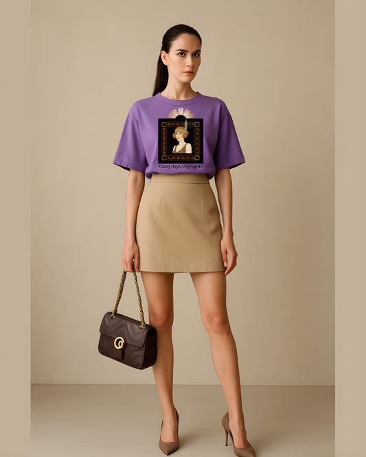 “Gatsby Inspired” – Vintage Glam Tee for Modern Icons